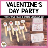 My Valentine's Day Party Read & Write Literacy Set