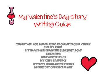 Preview of My Valentine's Day Story Telling and Writing Guide