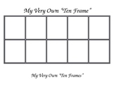 My Very Own Ten Frames - Editable