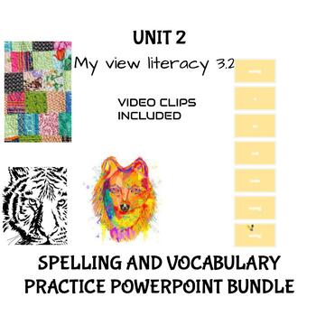 Preview of My View Literacy Unit 2 Spelling and Vocabulary