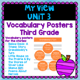 My View | Third Grade | Unit 3 Vocabulary Posters