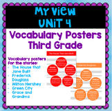 My View | Third Grade | Unit 4 Vocabulary Posters