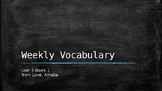 My View Unit 3 Week 1 Word Work and Vocabulary EDITABLE