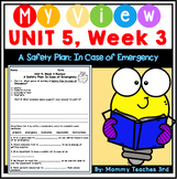 My View | Unit 5 Week 3 Weekly Story Review |A Safety Plan