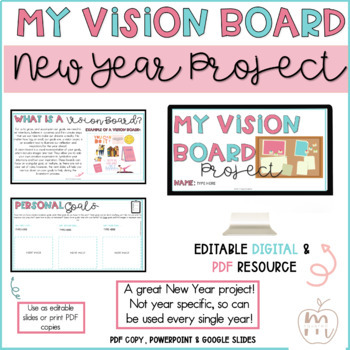 My Vision Board Project | BACK TO SCHOOL | PBL | DIGITAL & PRINT|
