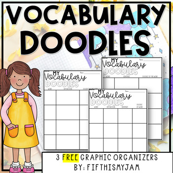 Preview of FREE Vocabulary Graphic Organizers | Doodle and Sketching