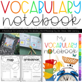 My Vocabulary Notebook: Words from A-Z for Emerging Word Learners