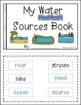 All About WATER SOURCES - Book, Game, Posters & Worksheets Rivers