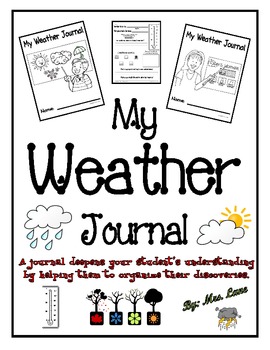 Preview of My Weather Journal (For Elementary Students)