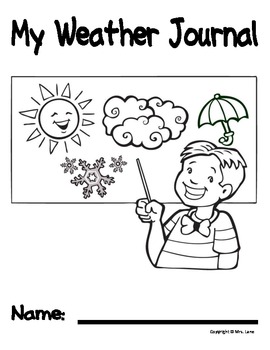 My Weather Journal (For Elementary Students) by Mrs. Lane | TpT