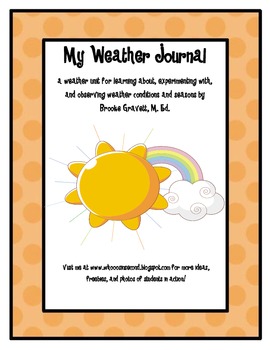 My Weather Journal - a complete weather unit by Smarter Balanced Teaching