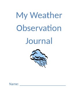 Preview of My Weather Observation Journal