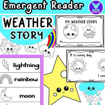 Preview of My Weather Story - Emergent Reader Kindergarten & First Grade Mini Book