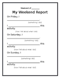 My Weekend Report