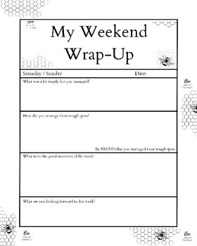 Preview of My Weekend Wrap-Up_Reflective Journal