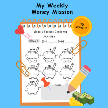 Preview of My Weekly Money Mission: A Fun Book to Building Saving Habits for your kids