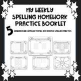My Weekly Spelling Practice Homework Booklet