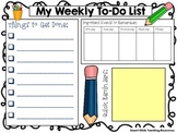 My Weekly To Do List Mat (Different Themes Included) ~ FREEBIE