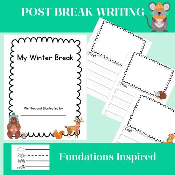 Spring Break Vacation Activity Writing Paper Kindergarten First Second  Grade