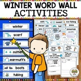 Preschool Winter Vocabulary Word Wall Activities