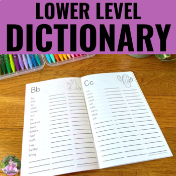 Personal Dictionary with Dolch Word Lists Plus Extras