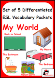 My World - Bundle of 5 Differentiated Vocabulary Packets f