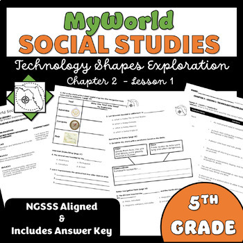 Preview of My World Social Studies Florida - Ch 2 Lesson 1 - Technology Shapes Exploration