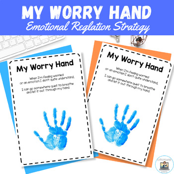 Preview of My Worry Hand (SEL Regulation Strategy)