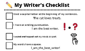 Preview of My Writer's Checklist