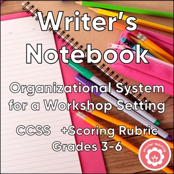 Preview of Writer's Notebook Organizational System for a Workshop Setting CCSS Grades 3-6