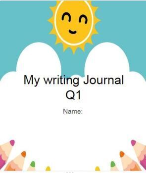 Preview of My Writing Journal Quarter 1