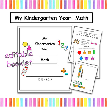 Preview of My Year in Kindergarten Math Booklet Artifact