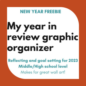 Preview of My Year in Review: Graphic organizer journal for secondary students