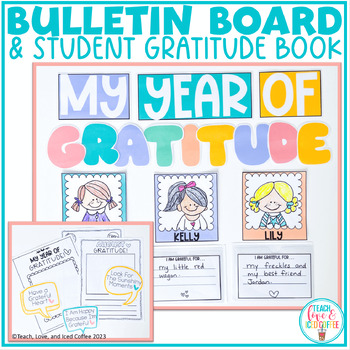 Preview of My Year of Gratitude | Bulletin Board and Student Gratitude Book