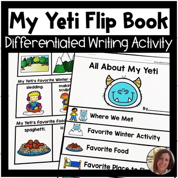 Preview of My Yeti Flip Book | Differentiated Writing Activity | Special Education Resource