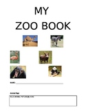 My Zoo Animals Student Booklet Pages