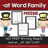 -At Word Family FREEBIE: My -At Hat