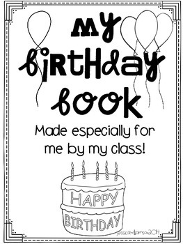 My birthday book by Welcome to Room 36 | TPT