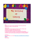 My birthday in history