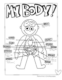 My body coloring page