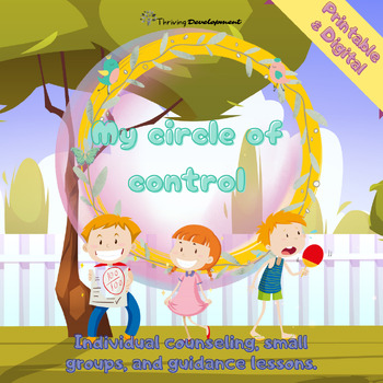 Preview of My circle of control: Individual Counseling, Small Group & Guidance Lesson