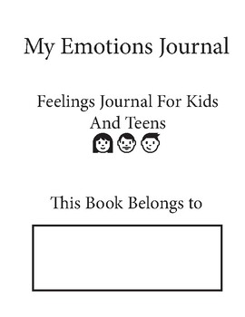 Preview of My daily emotions journal