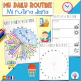 My daily routine- Mi rutina diaria- Spanish, English, French