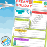 My dream holiday planning worksheet