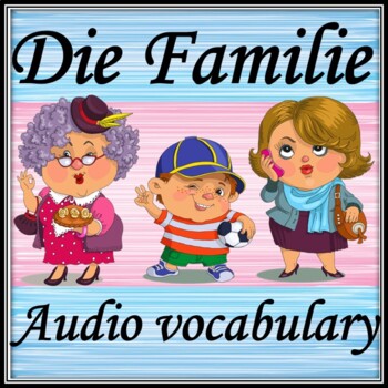 Preview of My family in German  Audio vocabulary