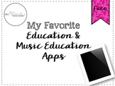 My favorite education and music education apps {Freebie}