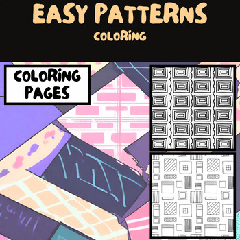 Preview of My first Patterns coloring book: 18 forms - no grade specifi - 20 Pages