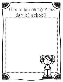 My first day of school activites by Learning Palace | TpT