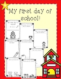 My first day of school activites