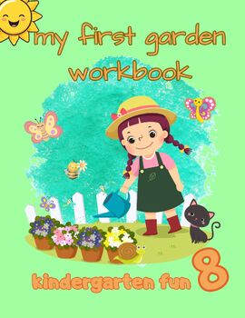 Preview of My first garden workbook - spring worksheets with digital mini game (18 slides)
